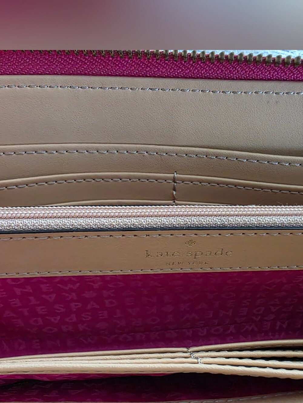 Kate Spade Pink Keaton Leather Wristlet Wallet - Picture 3 of 3